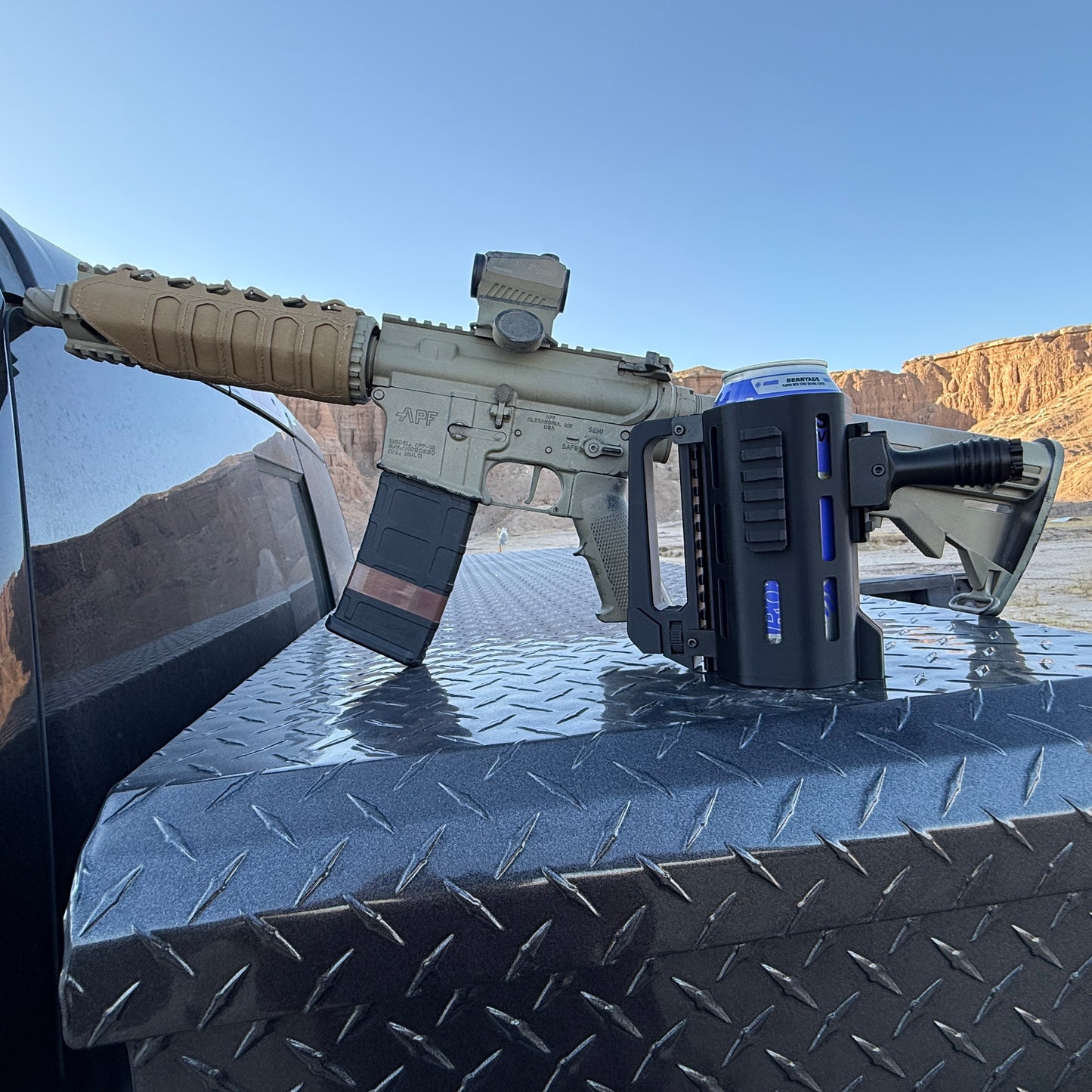 Tactical AR-15 Beverage Holder