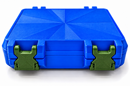 3D Printed Peptide Storage Box | Blue 6-Vial Organizer