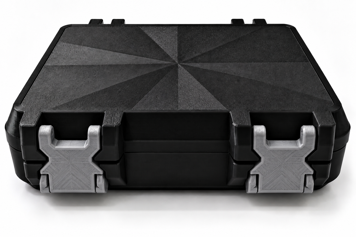 3D Printed Peptide Storage Box | Black 6-Vial Organizer