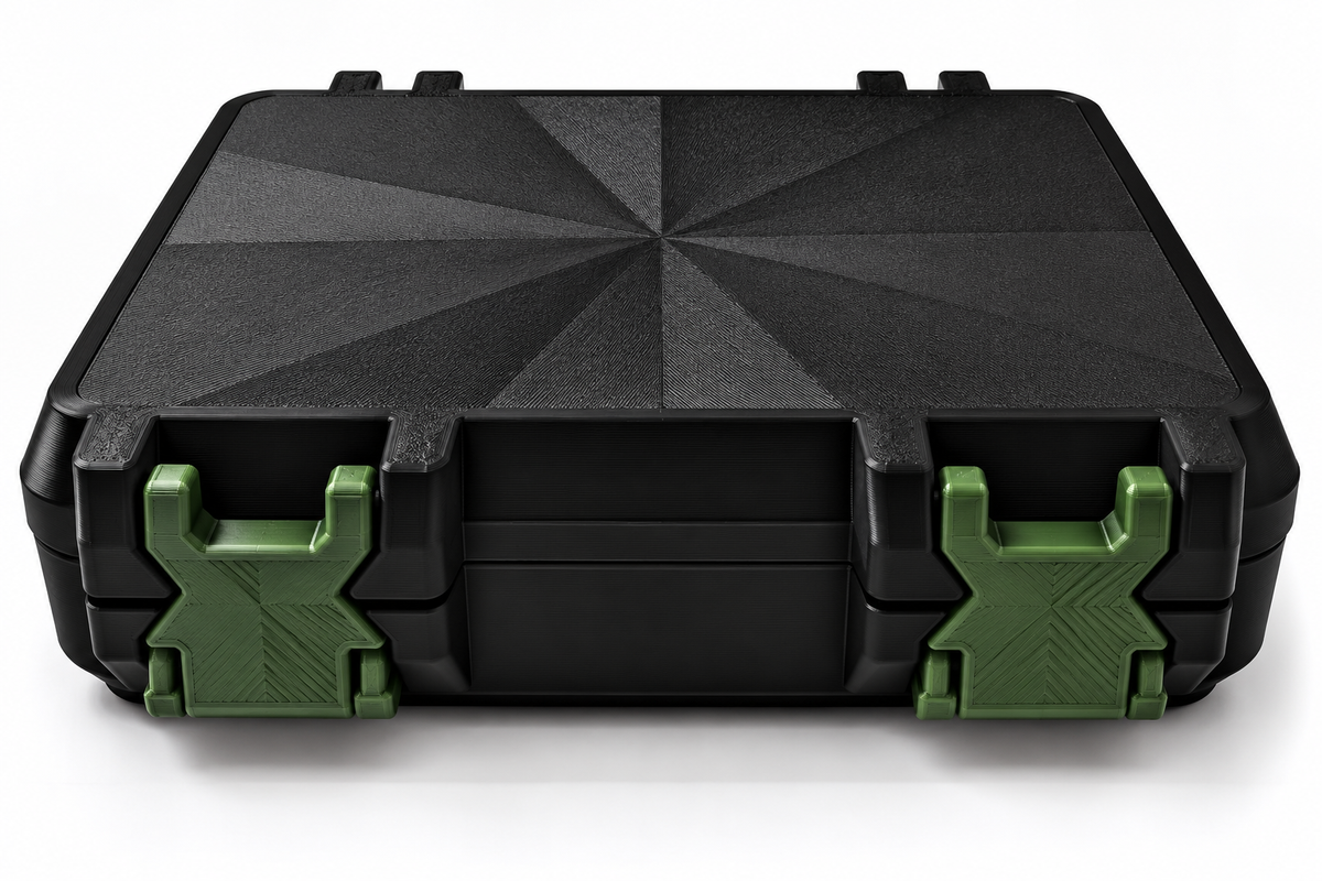 3D Printed Peptide Storage Box | Black 6-Vial Organizer