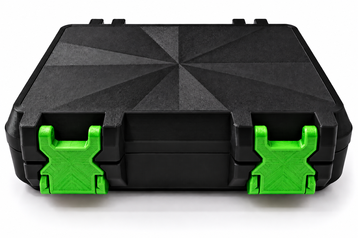 3D Printed Peptide Storage Box | Black 6-Vial Organizer