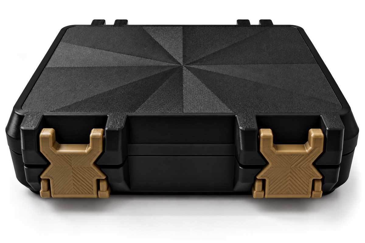 3D Printed Peptide Storage Box | Black 6-Vial Organizer