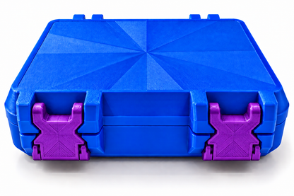 3D Printed Peptide Storage Box | Blue 6-Vial Organizer