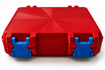 3D Printed Peptide Storage Box | Red 6-Vial Organizer