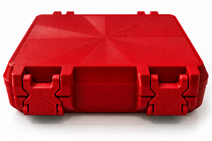 3D Printed Peptide Storage Box | Red 6-Vial Organizer