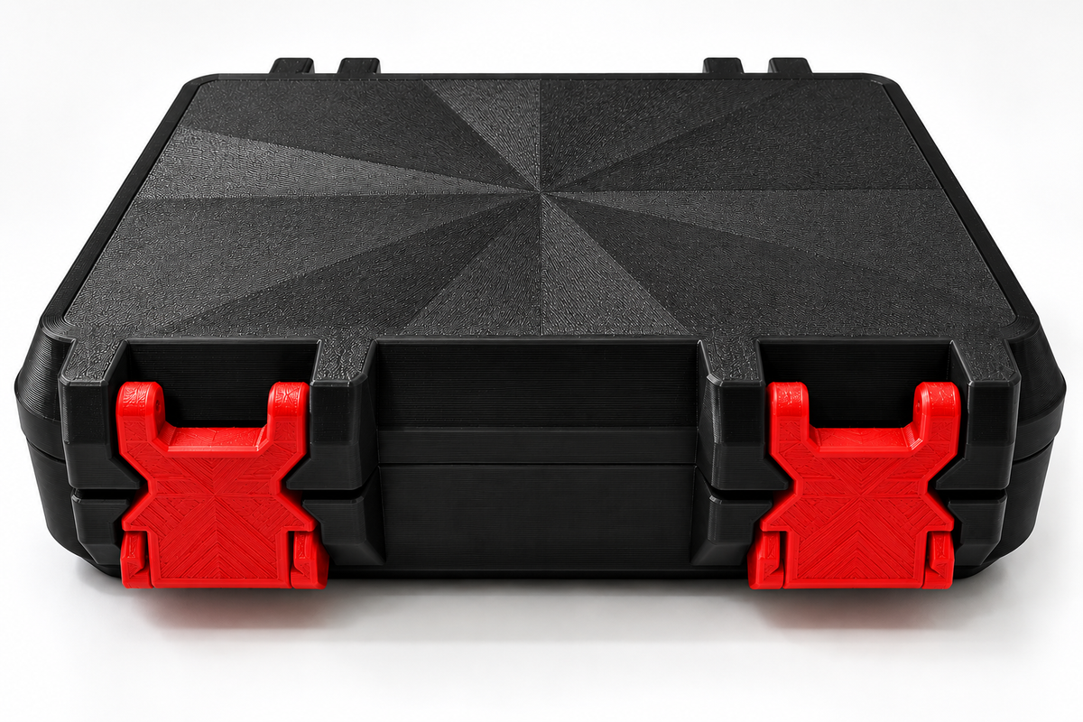 3D Printed Peptide Storage Box | Black 6-Vial Organizer