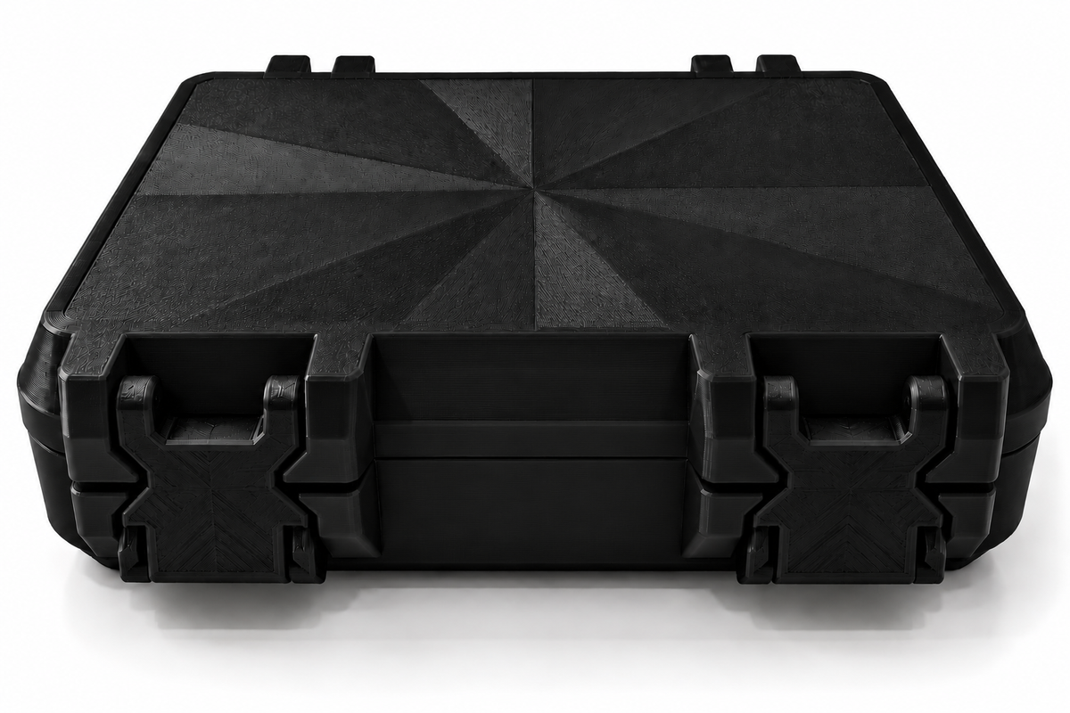 3D Printed Peptide Storage Box | Black 6-Vial Organizer