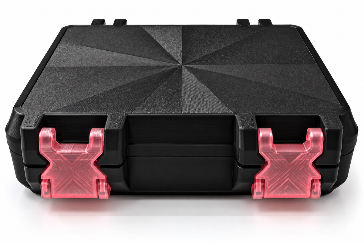 3D Printed Peptide Storage Box | Black 6-Vial Organizer